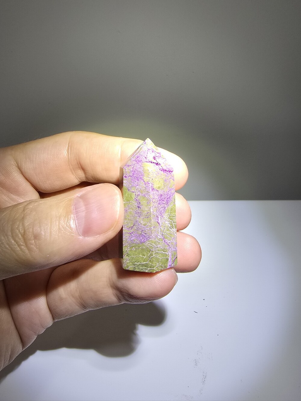 Atlantisite Crystal Tower #I (aka Stichtite and Serpentine)